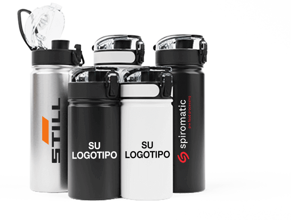 Aqualok Metal - Botellas metálicas con logo Aqualok Metal - Botellas metálicas con logo